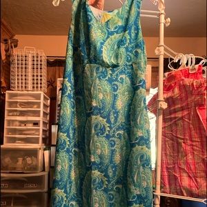 Reversible dress pretty blue c get two for  one